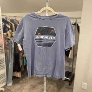 Quiksilver Tropical Bird of Paradise Logo Graphic Tee
